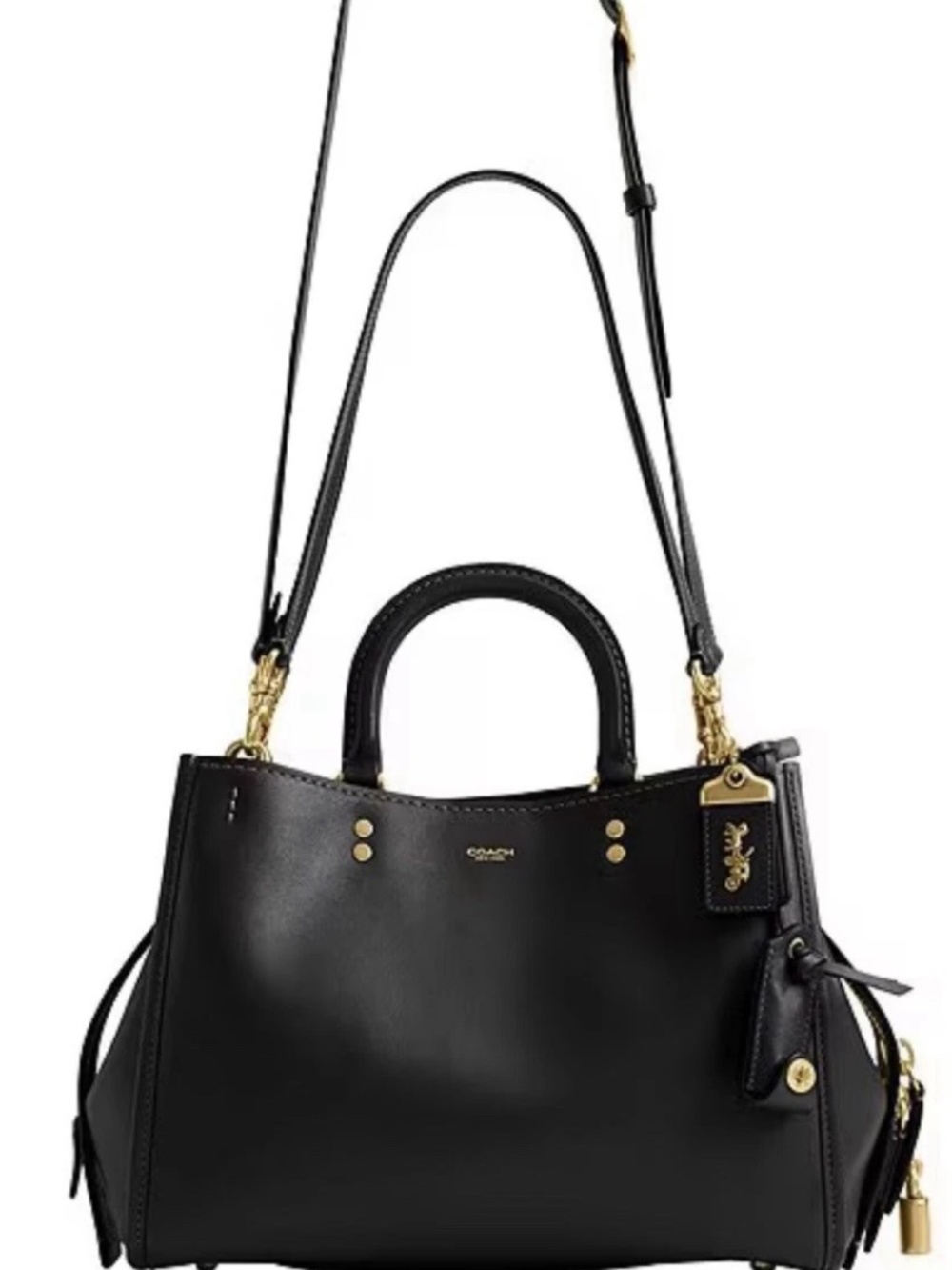 Coach Black/Brass Rogue 31 2way crossbody CCX23 Gift Boxed NWT